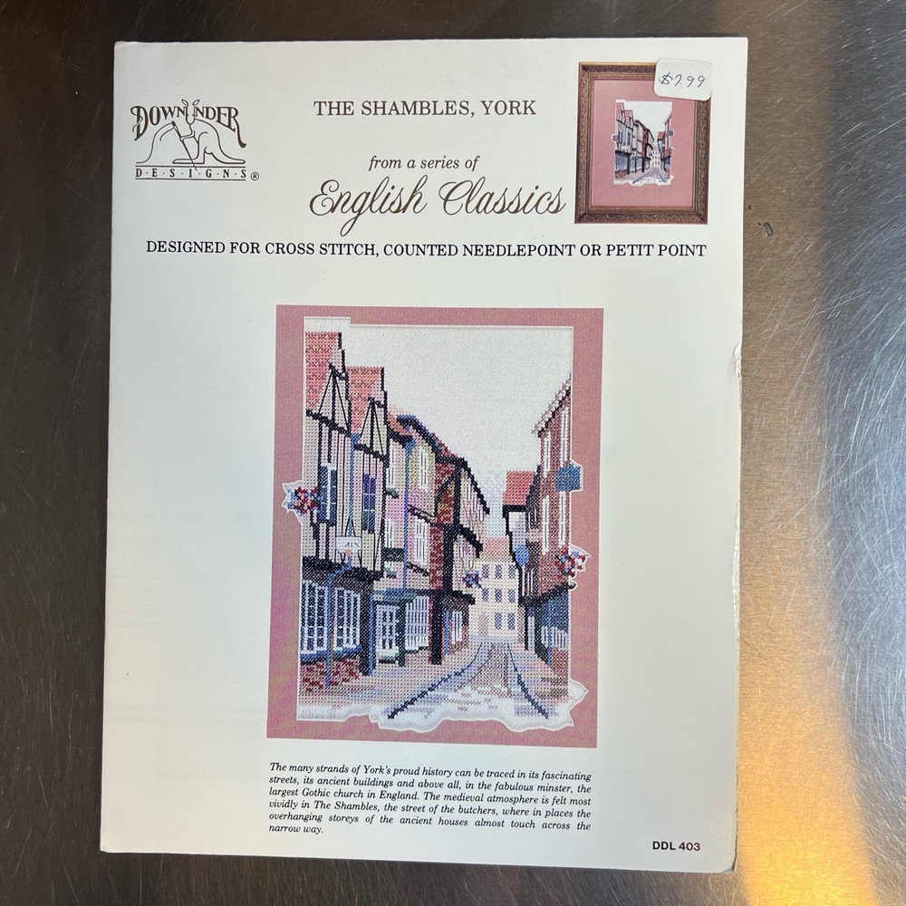 The Shambles York Cross Stitch Pattern Booklet Down Under Designs DDL 403